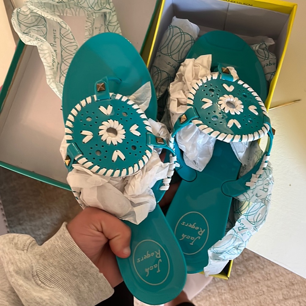 Brand new Jack Rodgers flip flops